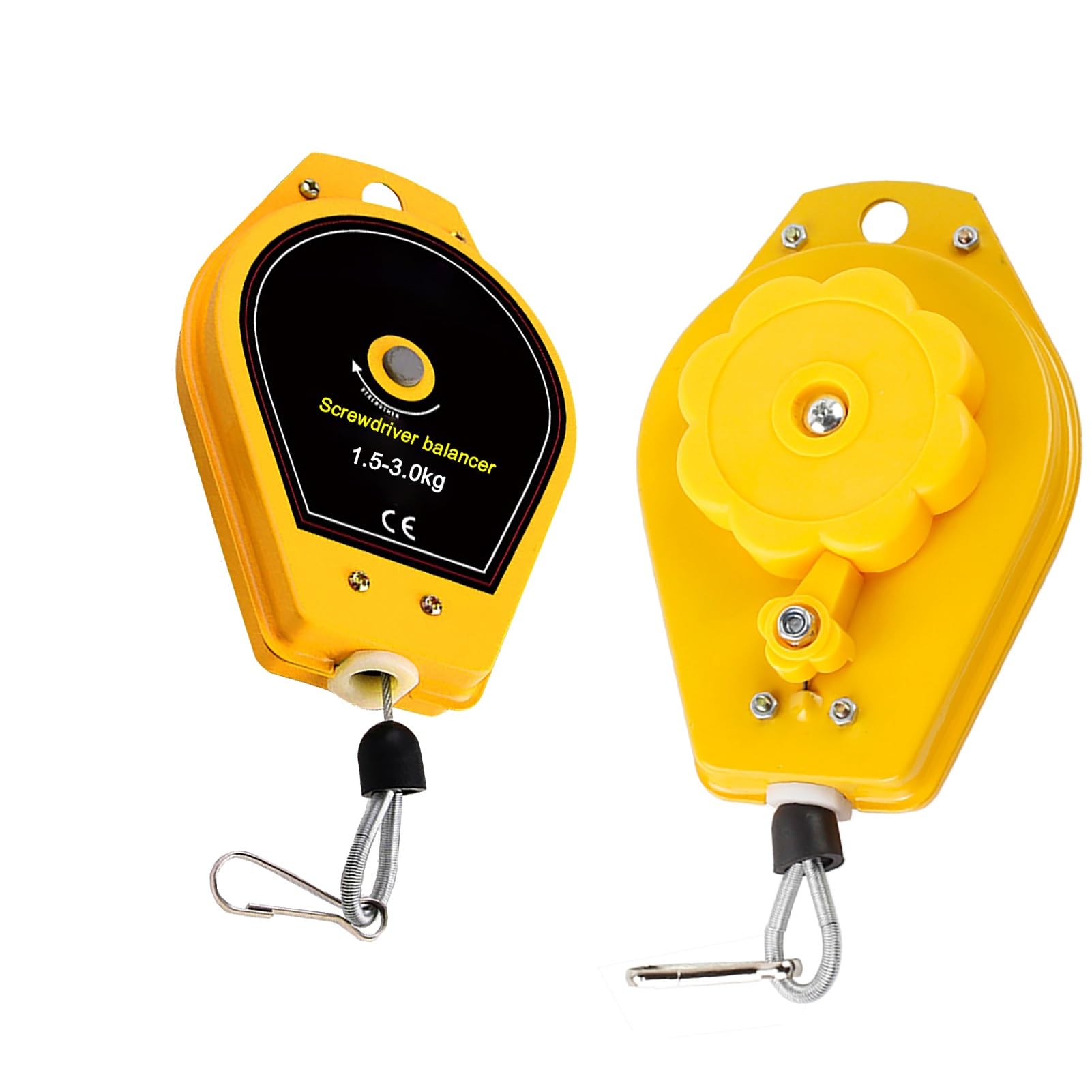Rohcghc 1.4M Spring Balancer, Screwdriver Hanging Wrench, /3M Steel Wire Rope Measurement Tool Assembly Line, Excellent Shell(,1.5-3Kg)