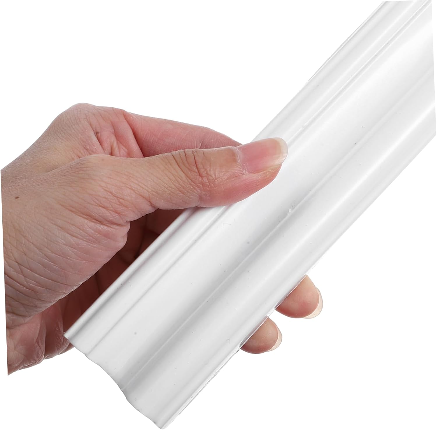 2m Self-Adhesive Wall Trim Molding Fluted Chair Rail Panel for Home Decoration Easy Peel and Stick Application Wall for Kitchen and Living Room Spaces