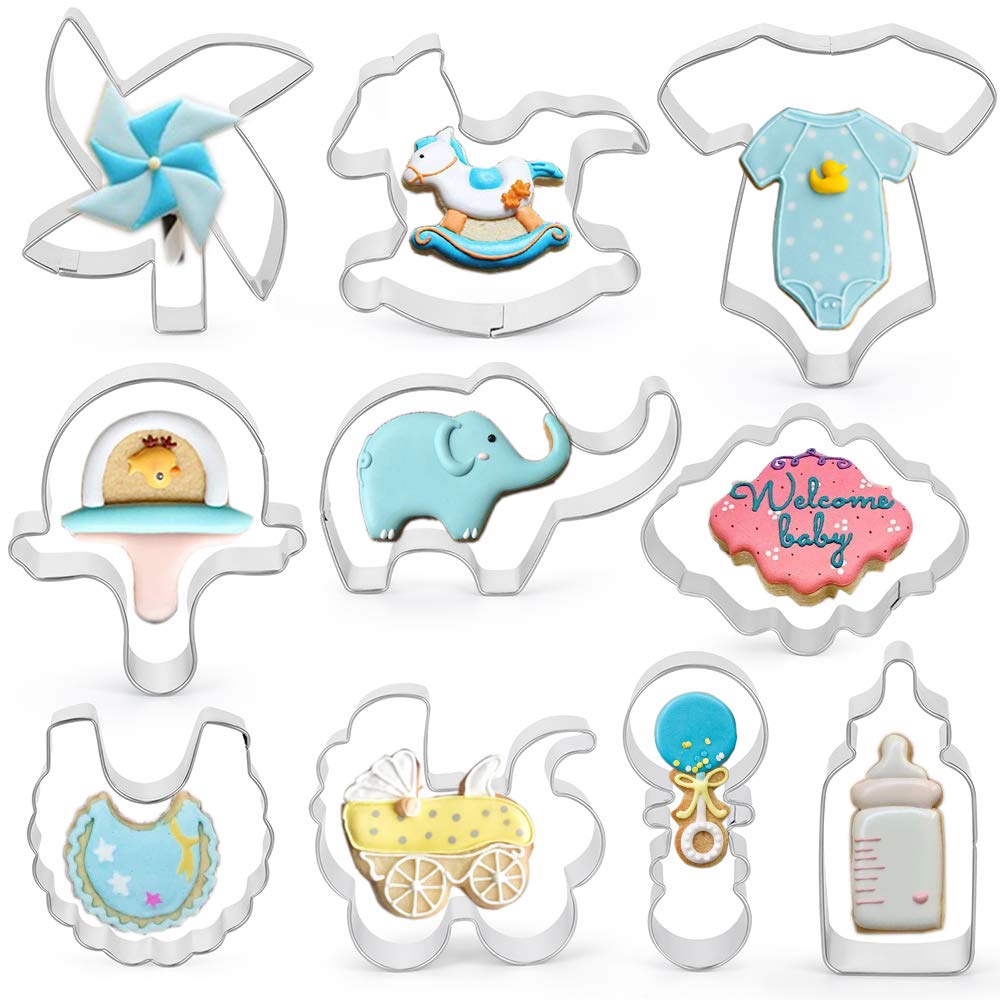 Buy ZYTIN Baby Shower Cookie Cutters Set, 10 Piece Different Stainless