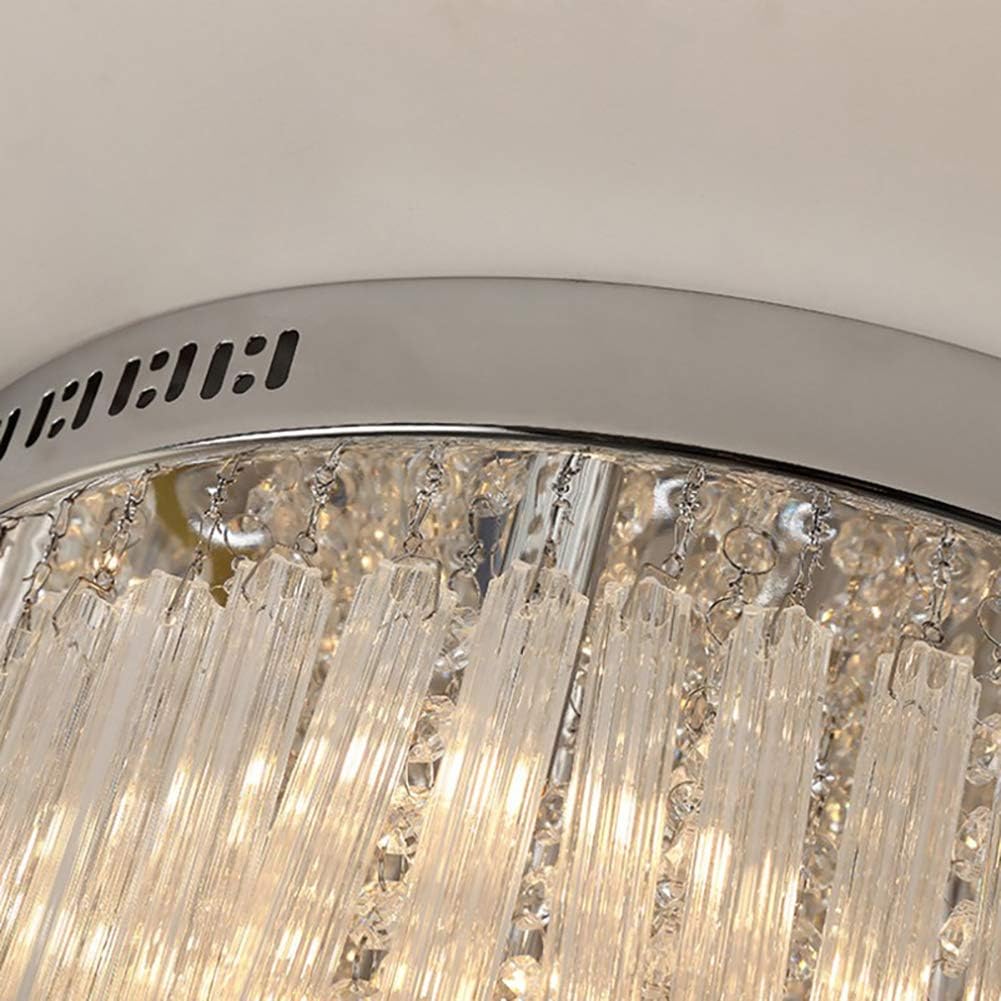 Gold Crystal Chandelier 6 Lights Modern Ceiling Lighting Fixture Fixture Crystal Ceiling Light Fixture for Bedroom Living Room Hallway Closet,a,30Cm(12Inch)