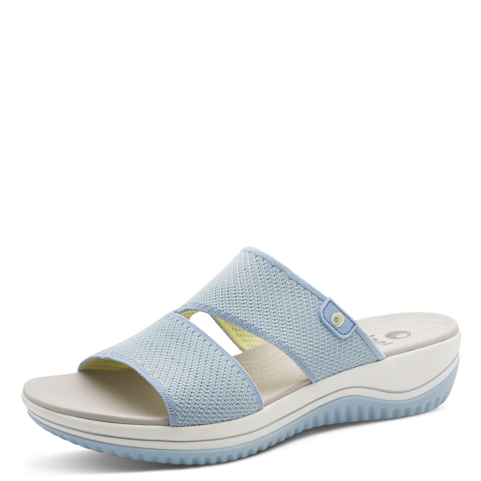 Jana Women's COSHY Wedge/Plat Mule 8-27270-43 Sandals with Heel, Sky/Sun, 41 EU