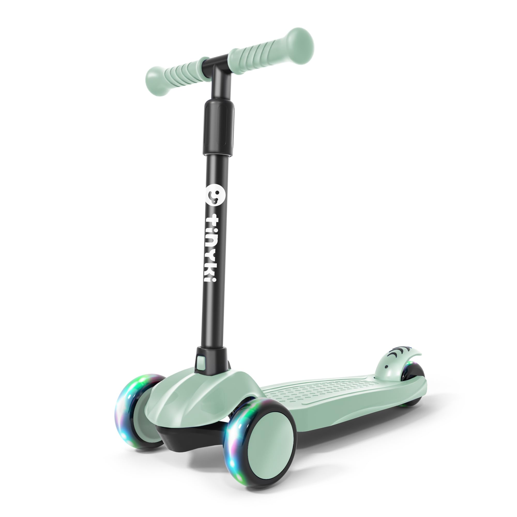 TINYKI Children's Scooter 2 Years to 6 – Height Adjustable with Wheels LED Lights – Children's Scooter 3 Wheels – Children's Skateboard for Boys and Girls Play