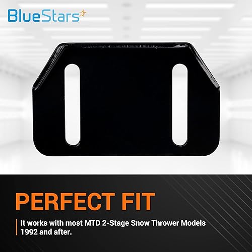 Miniatura 6 de BlueStars 784-5580 - Zapatas deslizantes de metal con accesorios de montaje - para sopladores de nieve MTD Cub Cadet Yardman de 2 etapas - Reemplaza