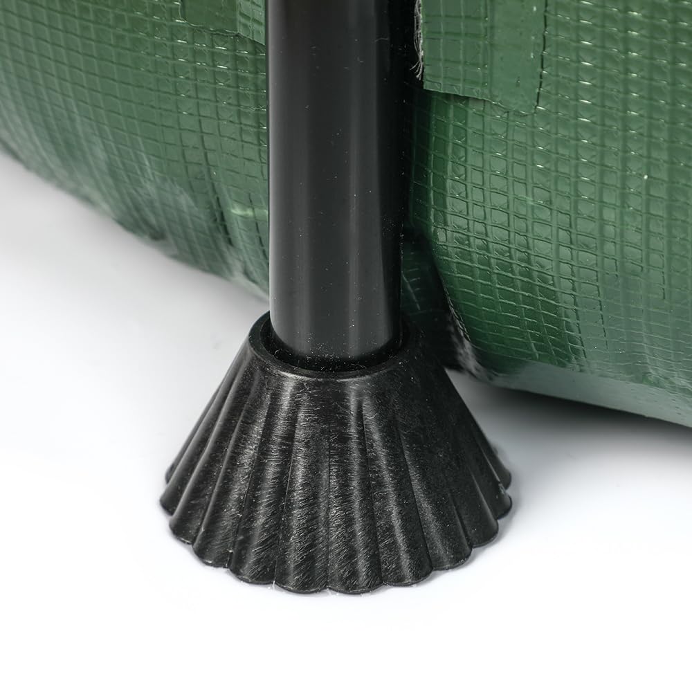 TERRE JARDIN - Réservoir Récupérateur Eau de Pluie, 500 L - Cuve Eau de Pluie, Pliable, en PVC Armée - Réservoir avec Robinet d'Arrêt et Robinet d'Écoullement - 500 litres - Vert