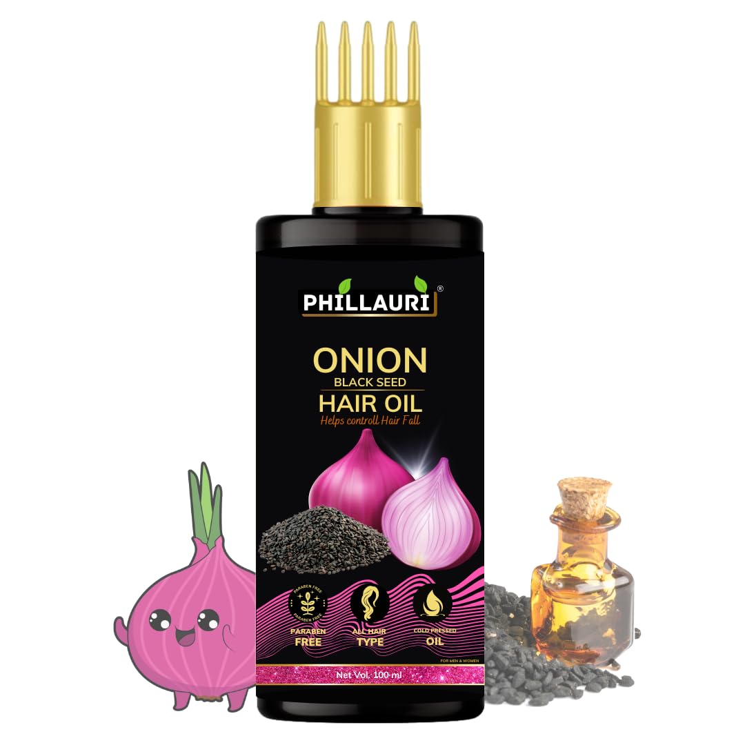 Onion Black Seed Hair Oil For Hair Growth And Hair Fall Control Hair oil | Onion Hair Oil | 100ml