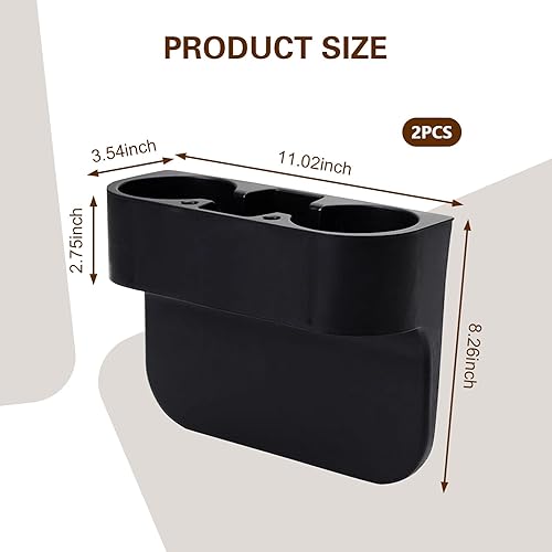 Miniatura 2 de Paquete de 1 portavasos para automóvil, organizador de espacio para asiento de vehículo, caja de almacenamiento multifuncional, productos para el