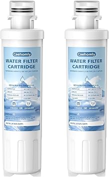 2 PACK MIWF6200 Water Filter Cartridge Compatible with Midea MRS26D5AST, MIWF6200, MF-2008-R2, For Sharp SJWF200, SJG2254FS, For Thor Kitchen WF200, For Zline MIWFT2100, RFM-W-36 Models, 200 Gallon