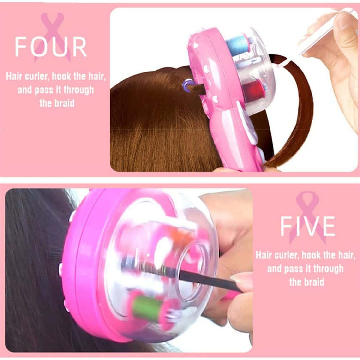 Beauenty Automatic Hair Braiding Kit Tool, Hair Braider Styling Tool