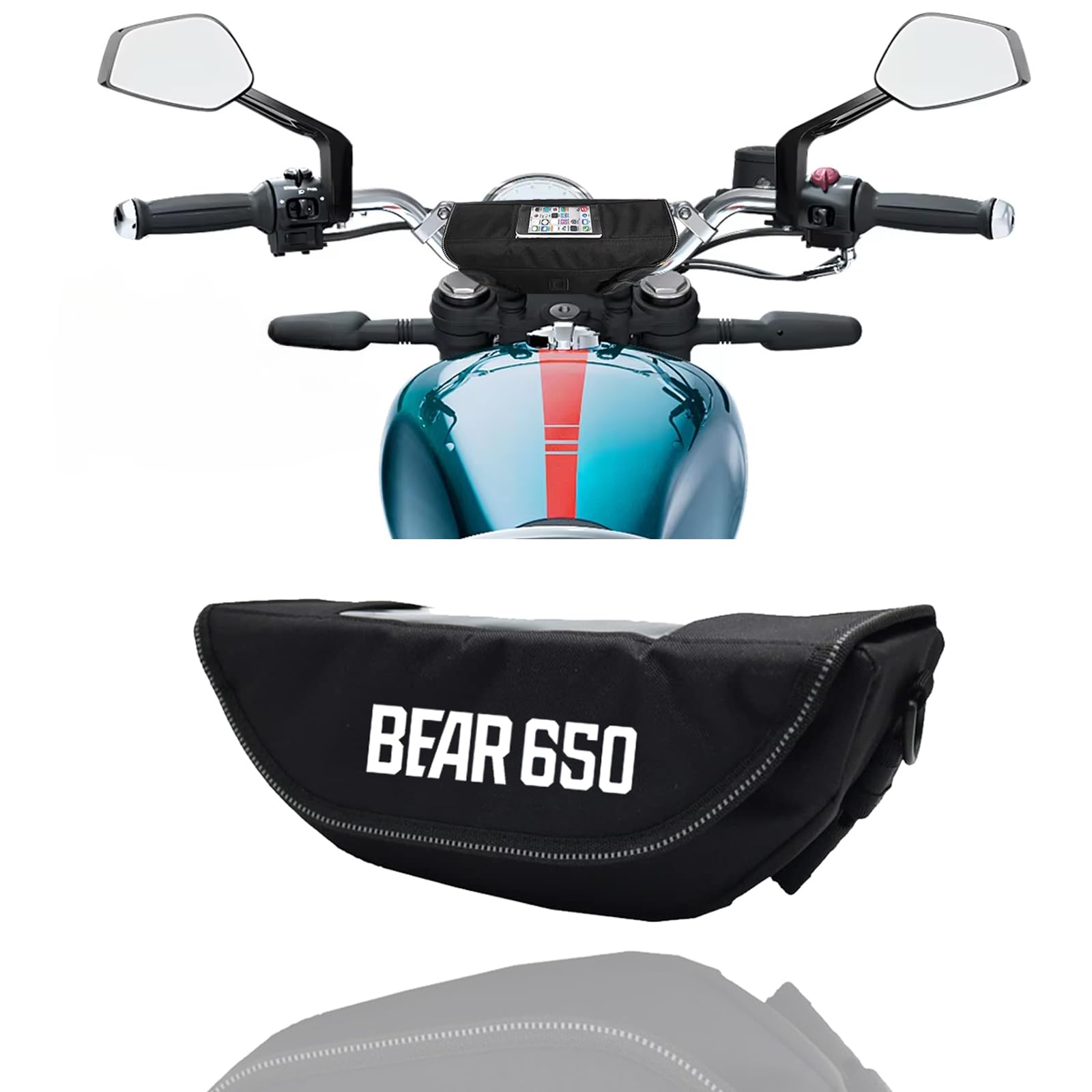 VORILES For Bear650 bear650 2025 accessories handlebar bag motorcycle waterproof bag storage handlebar bag travel tool bag portable storage tool waterproof bag