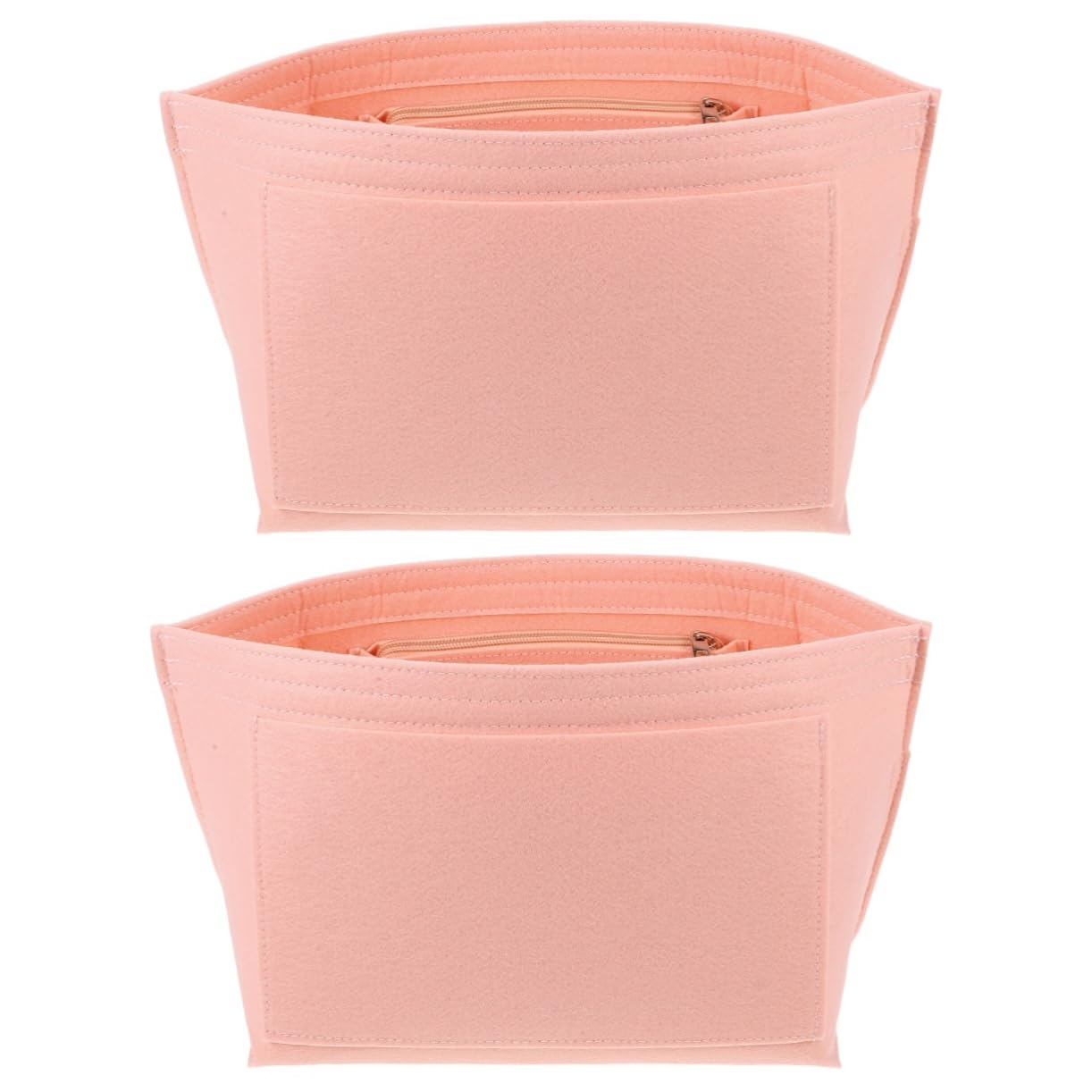 Healeved 2pcs Purse Organizer for Handbags Felt Bag Liner Insert Tote Bag Organizer 6 Pockets