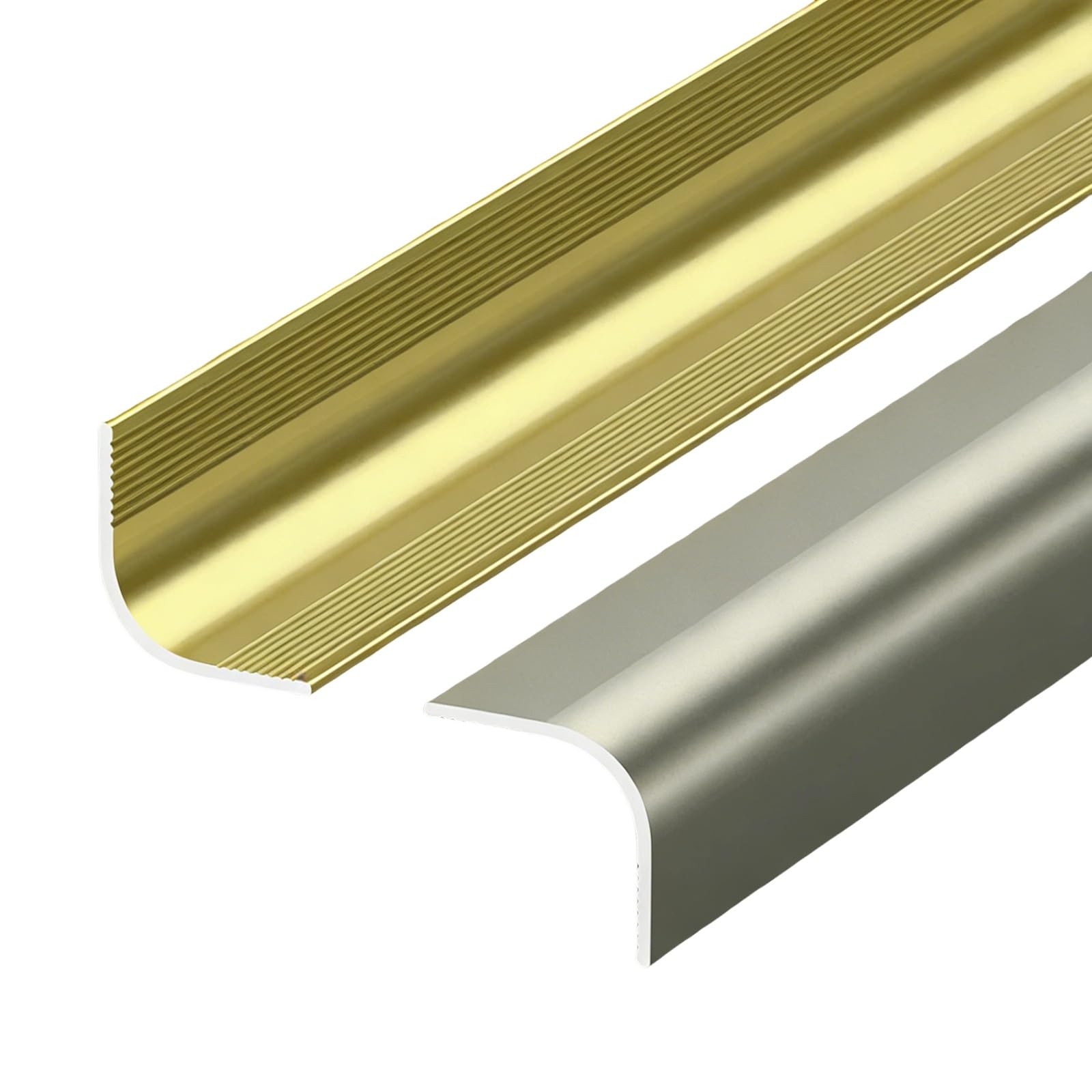 Aluminum Curved Corner Tile Trim For Inside/Outside Corners, Right-Angle Impact-Resistant Wall Corner Protector(Gold,30mm)