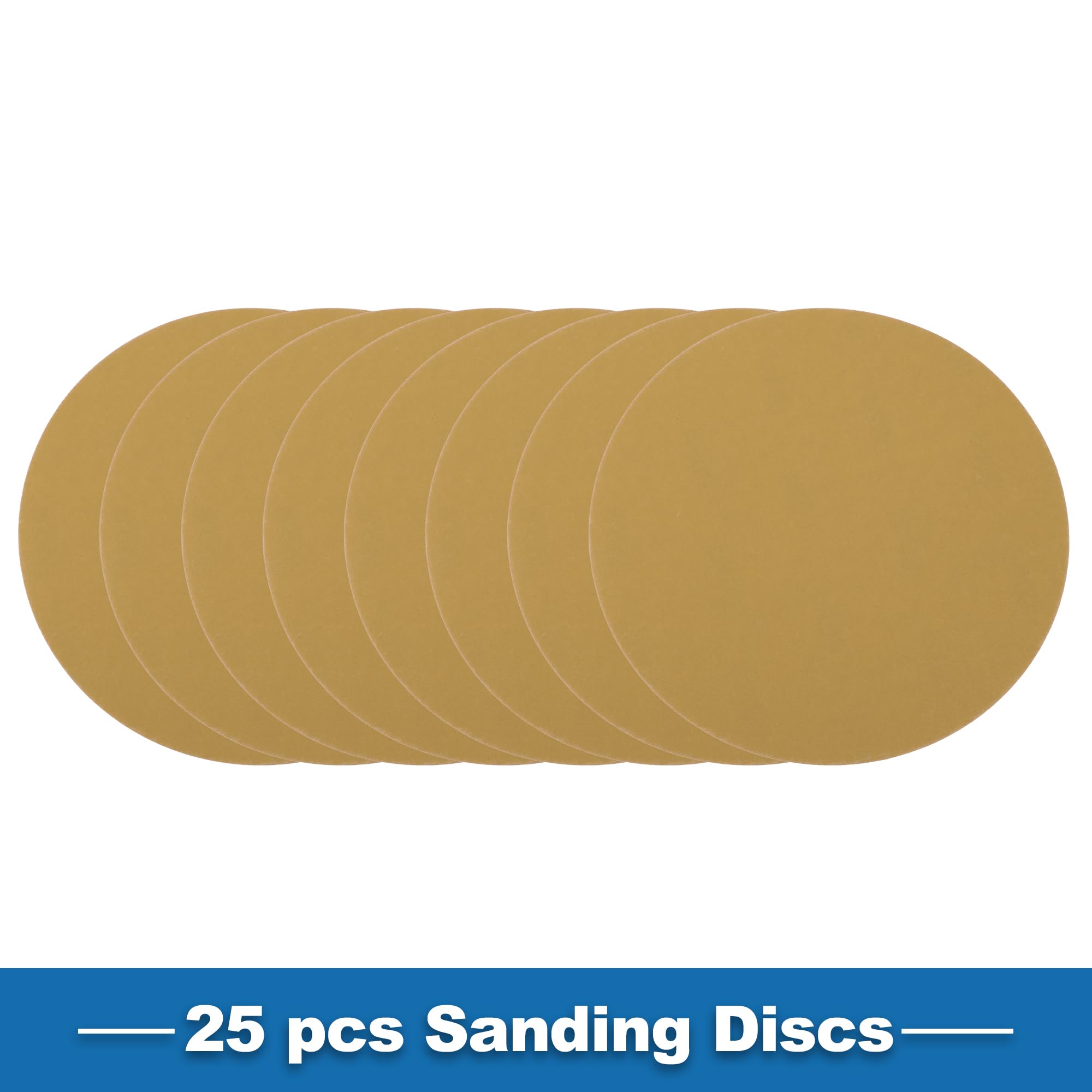 A ABSOPRO Sanding Discs 9 Inch 400 Grit Round Hook and Loop Sandpaper Kraft Paper Yellow 25 Pcs, 225mm/9" - Image 3