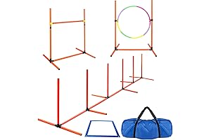 4-in-1 Dog Obstacle Course Backyard Set
