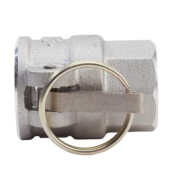 1 x 1 Alumnim Camlock Fittings - Hose Coupler - Type D Female Cam Lock Hose Adapter - Female Threaded NPT Cam & Groove