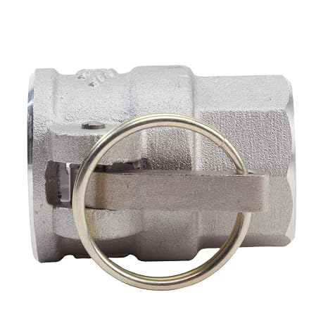 1 x 1 Alumnim Camlock Fittings - Hose Coupler - Type D Female Cam Lock Hose Adapter - Female Threaded NPT Cam & Groove