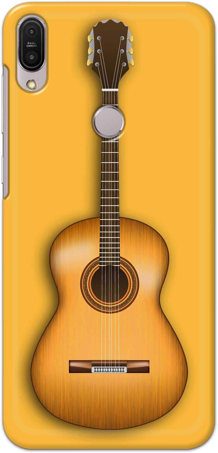 PRINTFIDAA Overhead View of Guitar Honey Background Printed Designer Case for Asus Zenfone Max Pro (M1) ZB601KL Back Cover
