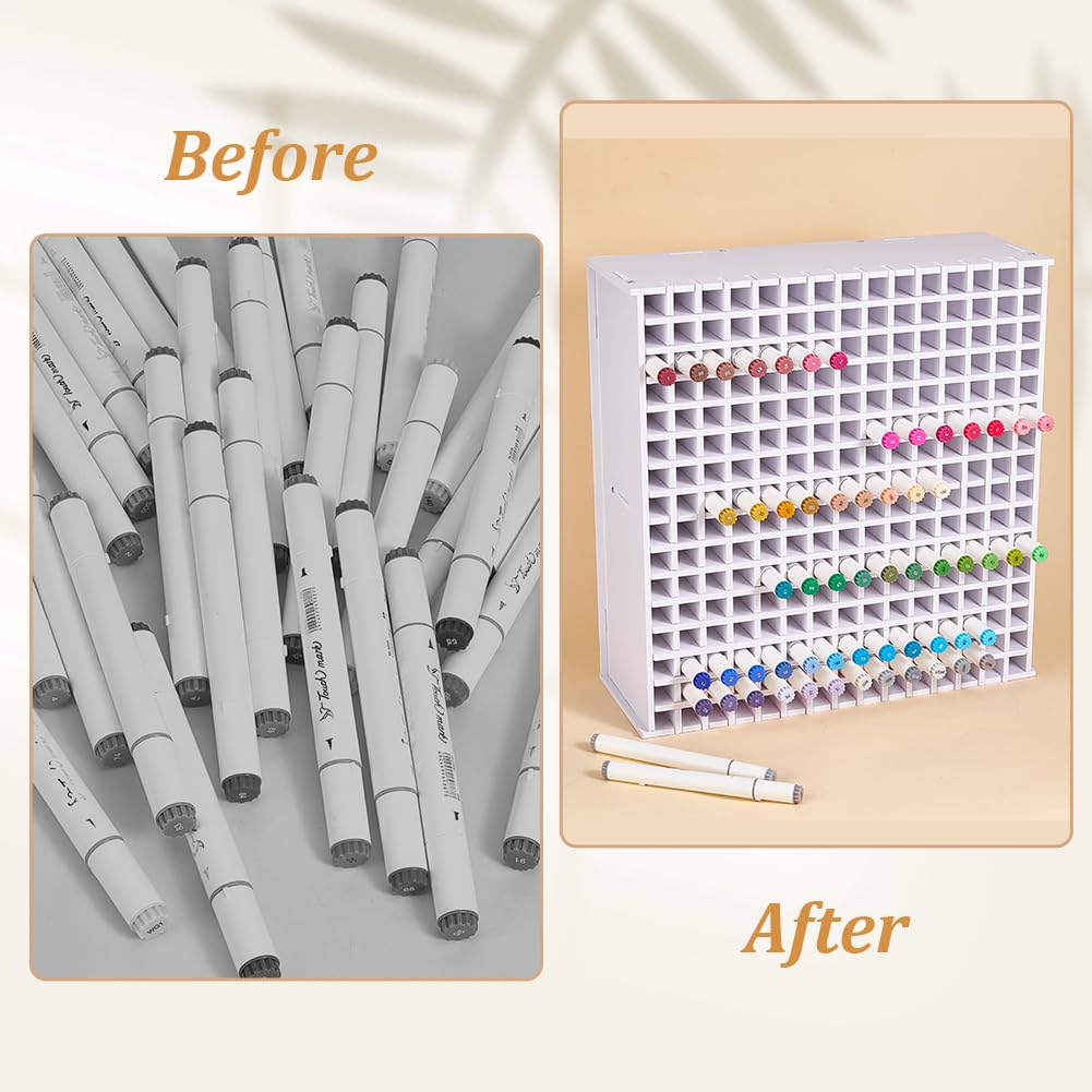 Marker Organizer Für Schreibtisch 240 Fächer Stapelbarer Alkohol Marker Aufbewahrungsständer Stifte Buntstifte Halter Kunstmaterial Organizer Für Zuhause Büro Klassenraum