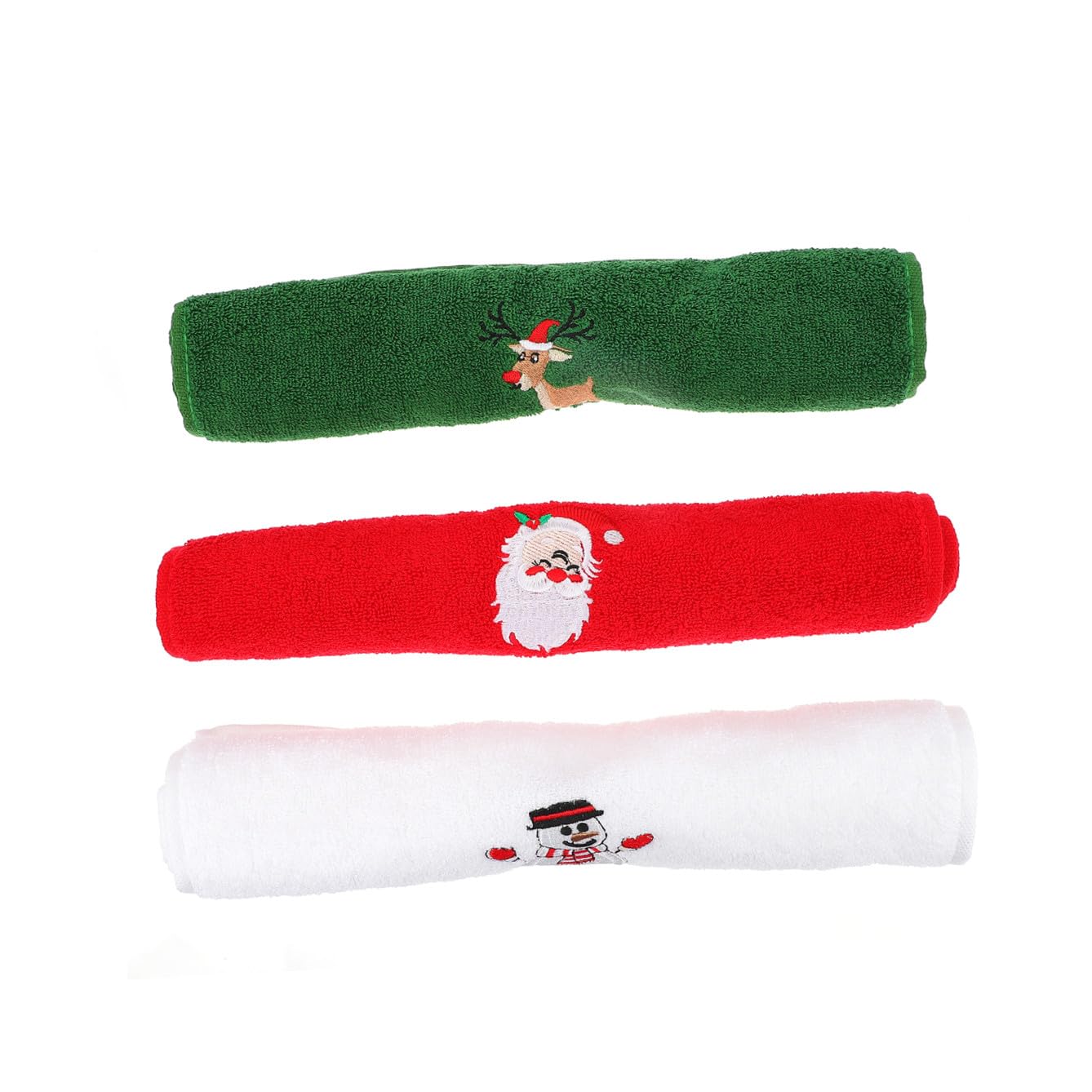 PRETYZOOM 3 Juegos Toalla De De Navidad Paños De Cocina De Vacaciones Toalla Refrescante Toallero Toallas De Papel Toalla De Papel Toalla De Cocina Cosas Rosadas Algodón 3 Piezas * 3