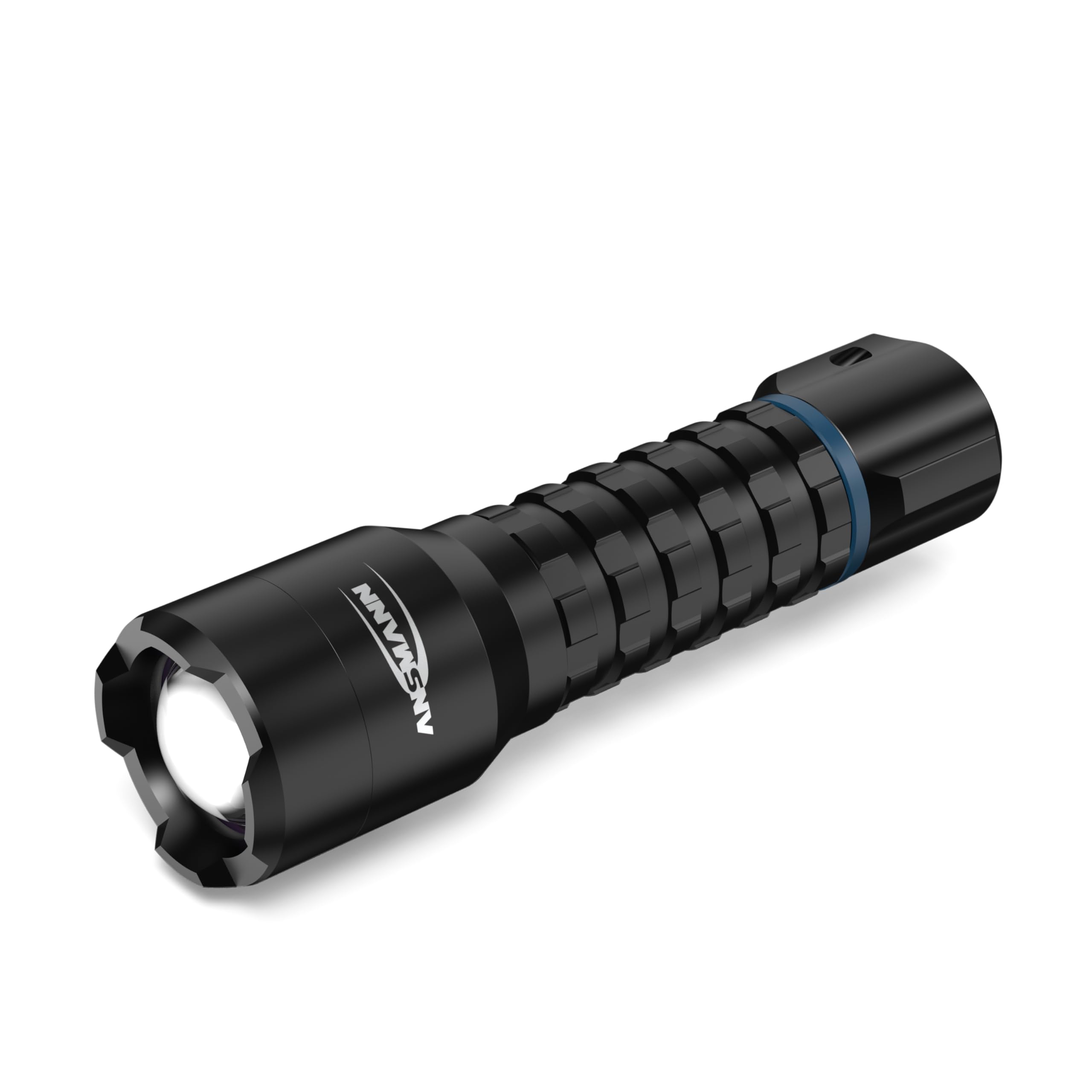 ANSMANN Torcia Survival 1020 lumen, ricaricabile tramite cavo USB-C, compatta, molto luminosa, durata estrema, vari modi luce, lampada LED outdoor per escursioni, campeggio, attrezzatura d’emergenza