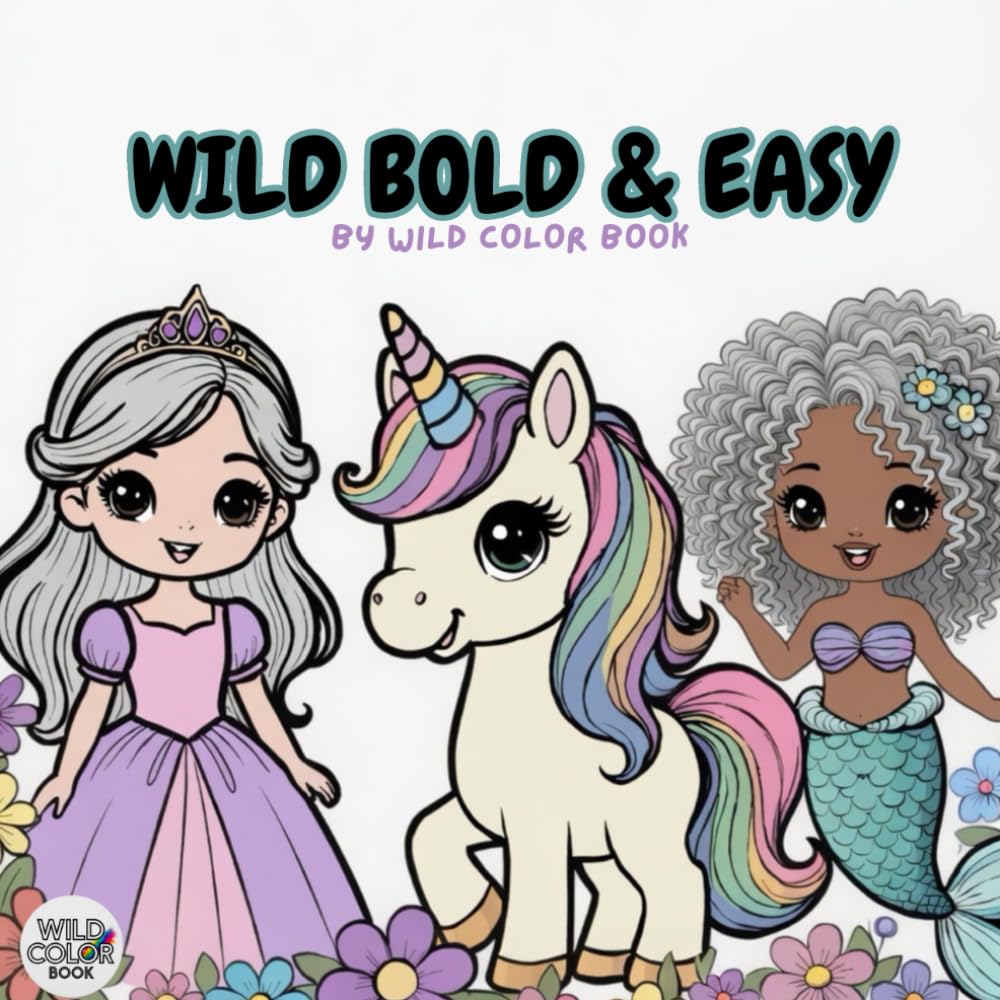 Wild Bold & Easy: by Wild Color Book