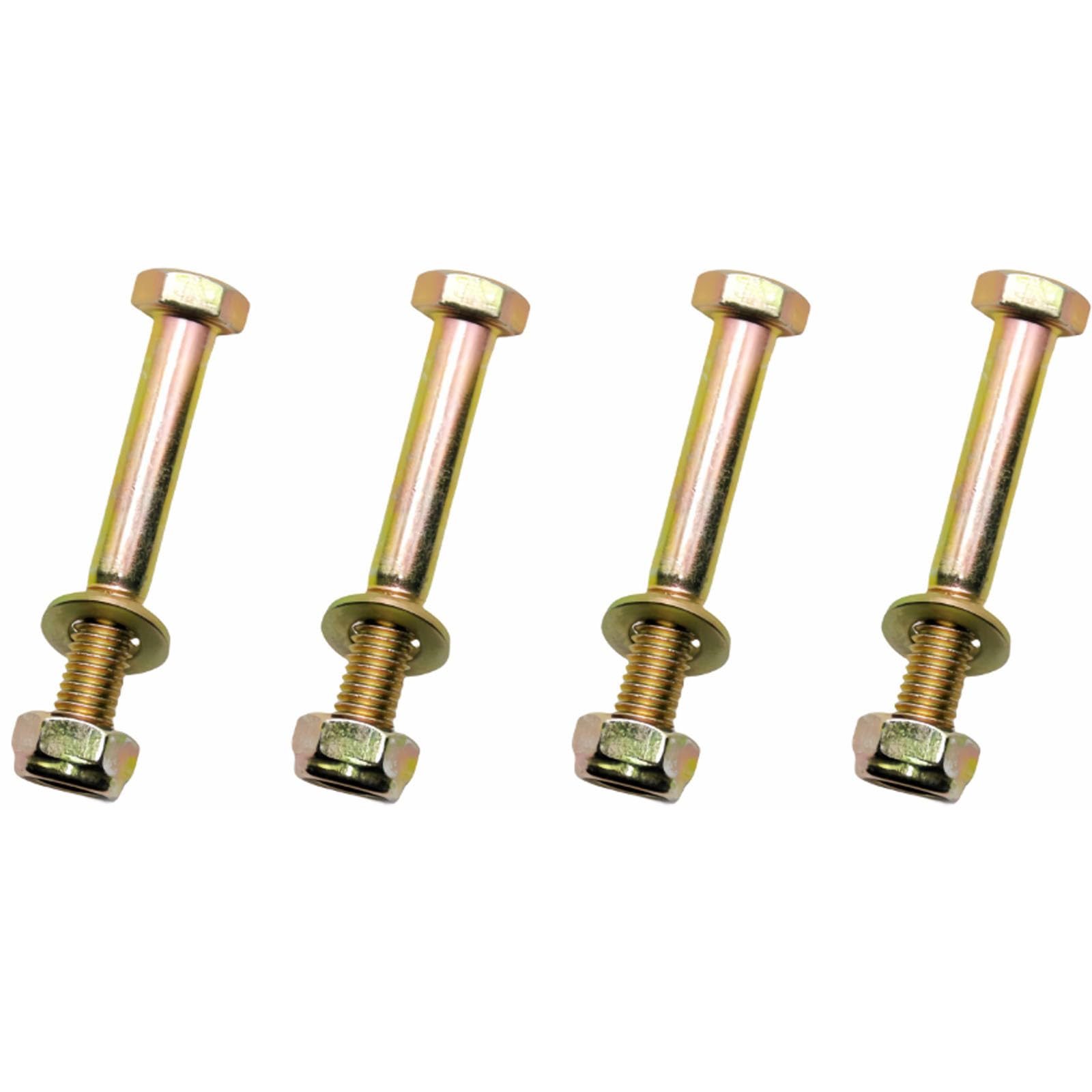 TOP-VIGOR 4Pcs M10 x 70mm Hex Head Screws Bolts, Nuts, Flat & Lock Washers Kits
