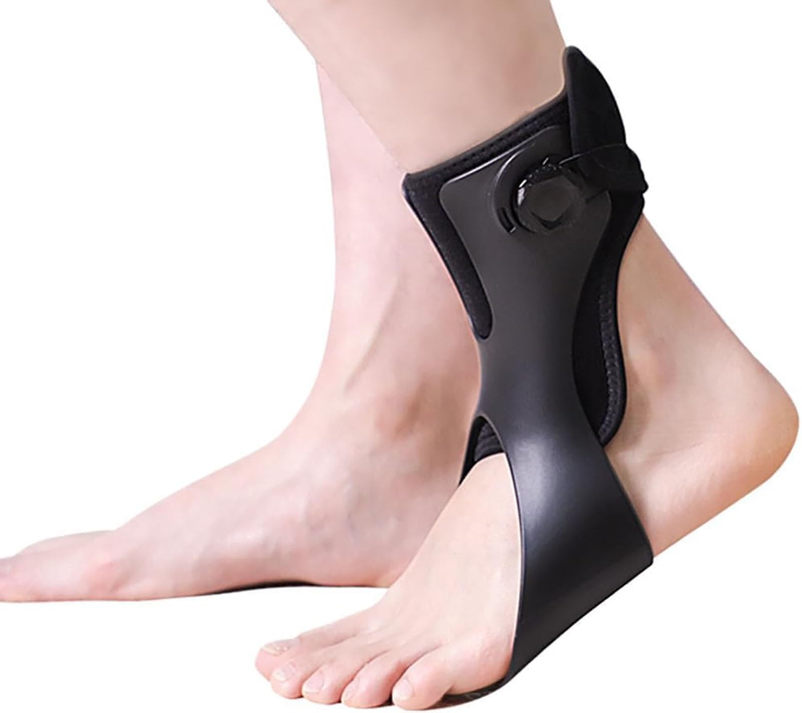 Ortesis para el pie caído, férula ajustable para el tobillo (AFO), soporte ortopédico para el tobillo, para ayudar a la marcha en casos de pie caído e inestabilidad del tobillo(Right,Medium)