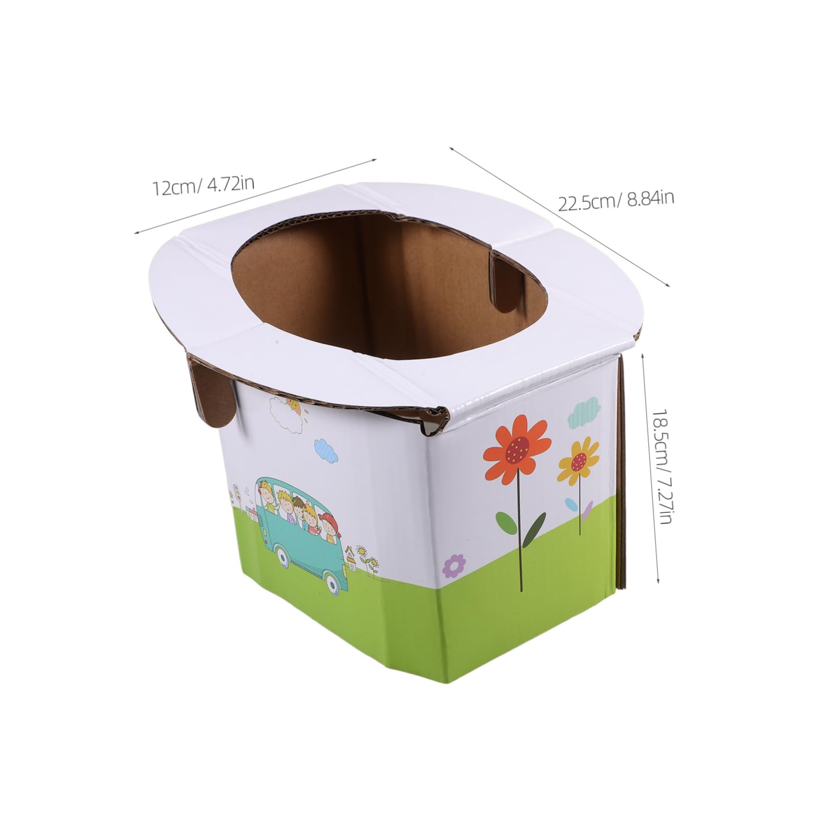 RORPOIR Travel-Friendly Toddler Potty Seat Easy to Carry Made of Material with 10 Replacement Bags