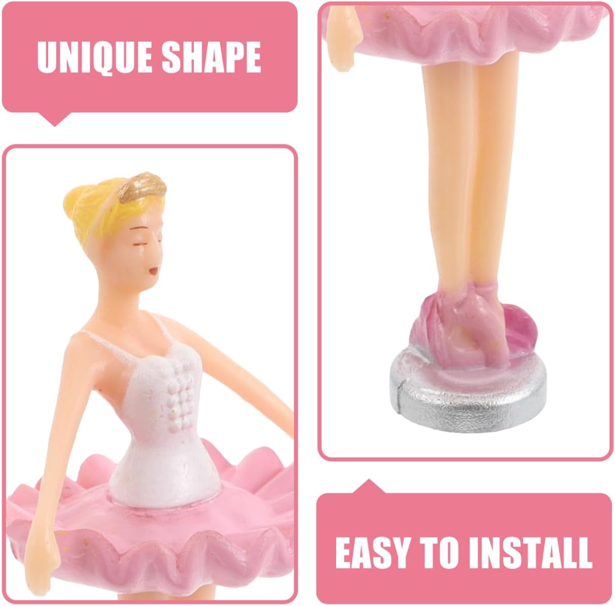 ibasenice 4pcs Princess Ballerina Music Box Dolls Dancing Ballerina Accessories Spinning Music Box Figurines for Collectors