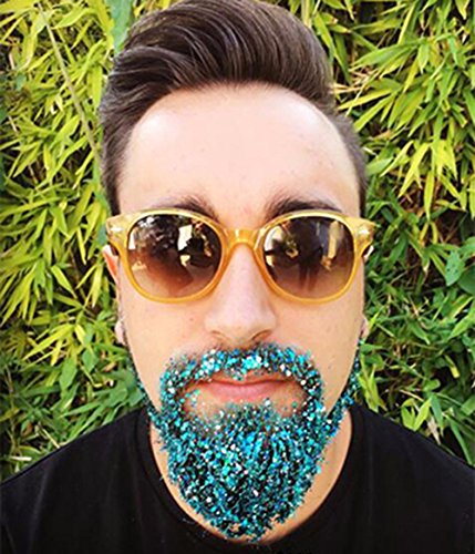 COKOHAPPY 8 Boxes Sky Blue Chunky Glitter Makeup, Holographic Flake Cosmetic Sequins Glitter, Ultra-thin Nail Art Iridescent Sparkle Mixed Glitter for Face Body Hair