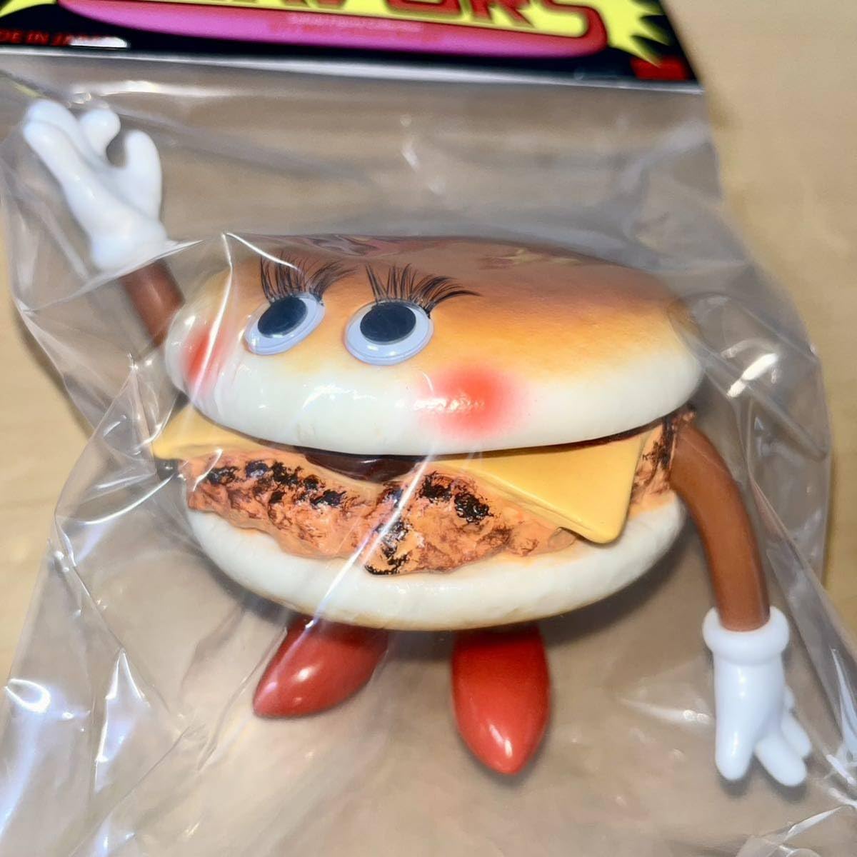 ブ*郎様 ☆フレーバーズソフビ☆ミスチーズバーガー☆FLAVORS☆KAIEDA ブ*郎様 ☆フレーバーズソフビ☆ミスチーズバーガー☆FLAVORS