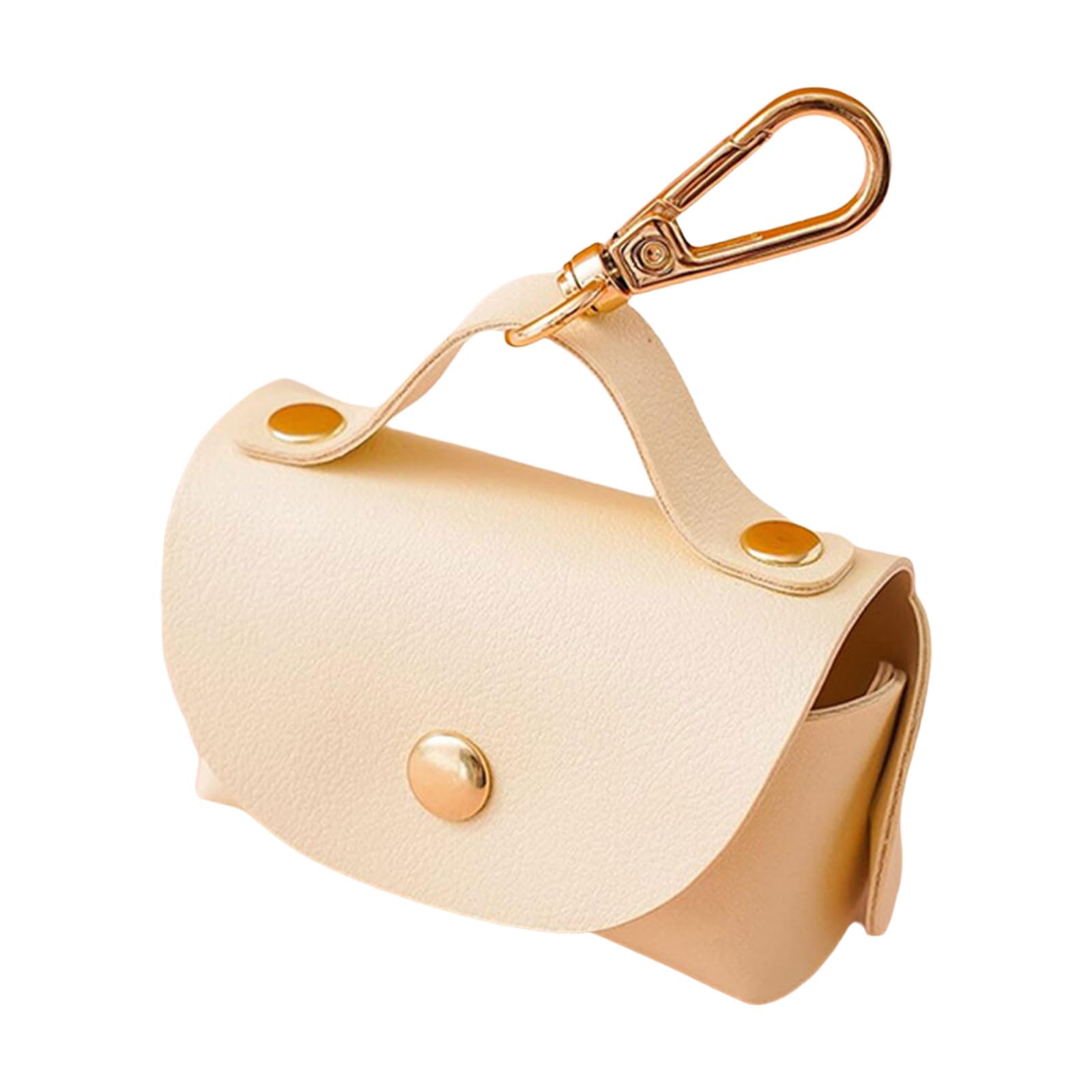 NEWFT Dog Poop Bag Dispenser Pet Waste Bag Holder PU Leather Poop Bag Dispenser for Dogs Walking Outdoor Dog Supply