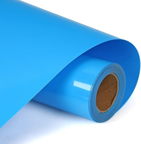 Vista 214 de HTV - Rollos de vinilo de transferencia de calor negro de 12 pulgadas por 8 pies, rollo en rollo para planchar en camisetas, fácil de cortar