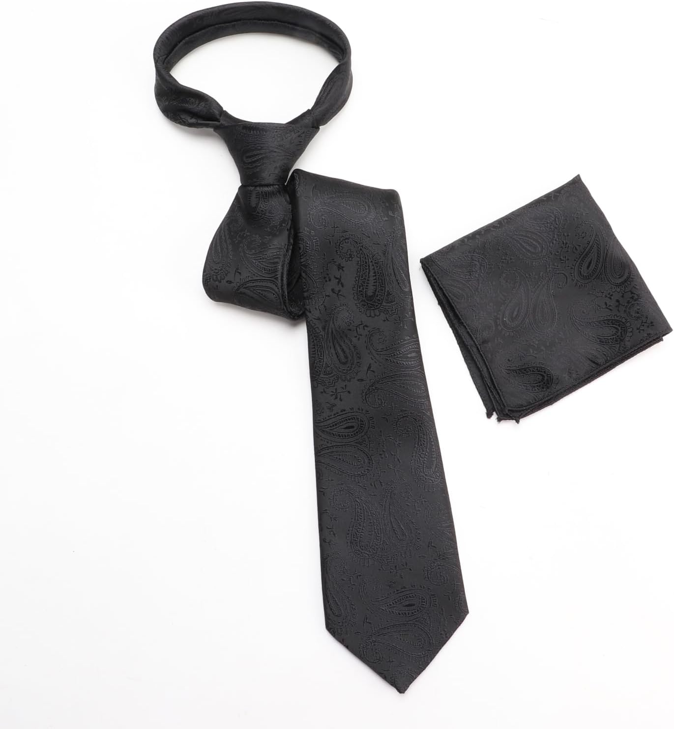 kaxilu Necktie Squares Tie For Men Mens Ties Tie and Pocket Square Collection Present Box Necktie Lot 5 Set Premium