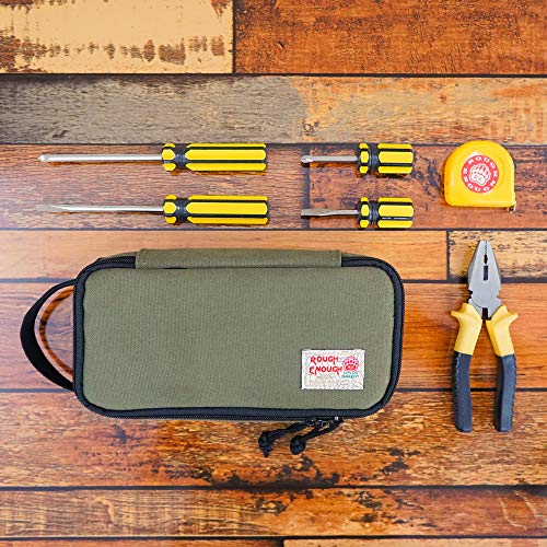 Rough Enough Small Tool Bag Cable Organiser Travel Pouch Accessories Portable Electricians Equipment Storage Box Large Pencil Case with Strap Handle 8 Rough Enough Small Tool Bag Cable Organiser Travel Pouch Accessories Portable Electricians Equipment Storage Box Large Pencil Case with Strap Handle - Image 8