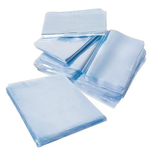 500 bolsas termorretráctiles POF de 6 x 8 pulgadas, Dveda transparente, sin olor, con agujero de ventilación, envoltura de película termorretráctil