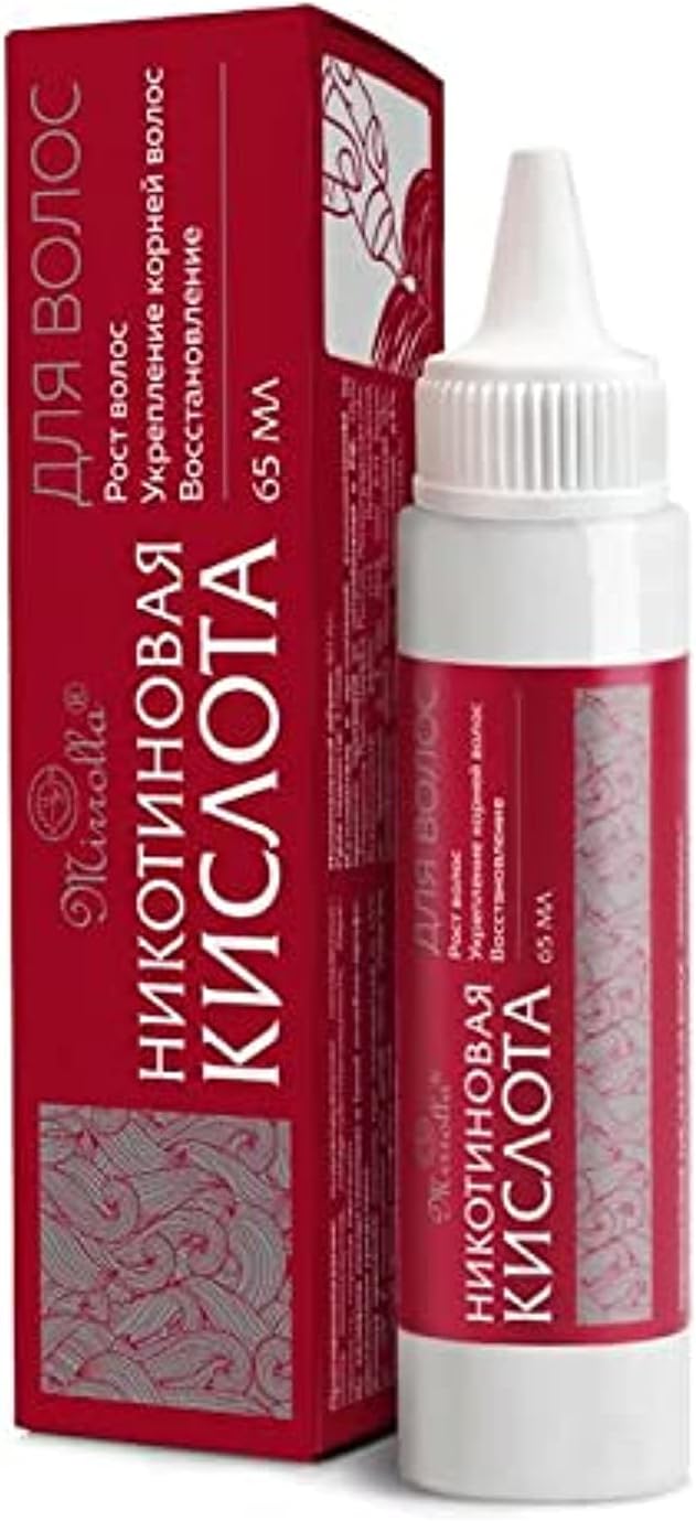 Mirrolla Hair Growth Products for Men and Women Nicotinic Acid for Hair Growth and Restoration – 65ml Tube | Hair Regrowth Serum, Niacin Scalp Treatment (Vitamin B3, Niacin) Strengthening The Hair