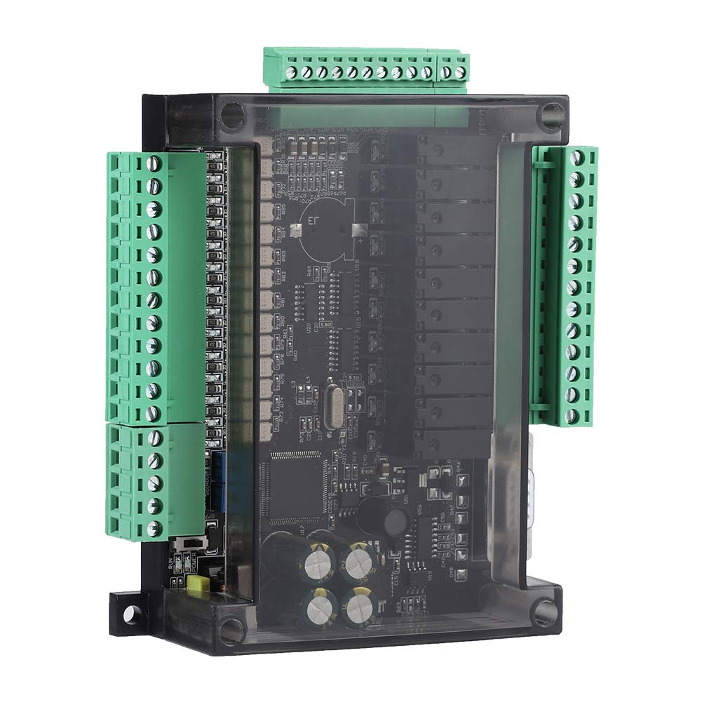 Marhynchus Industrial Control Board, FX3U-24MR DC24V PLC Controller Programmable Logic Controller for Stepper Motor