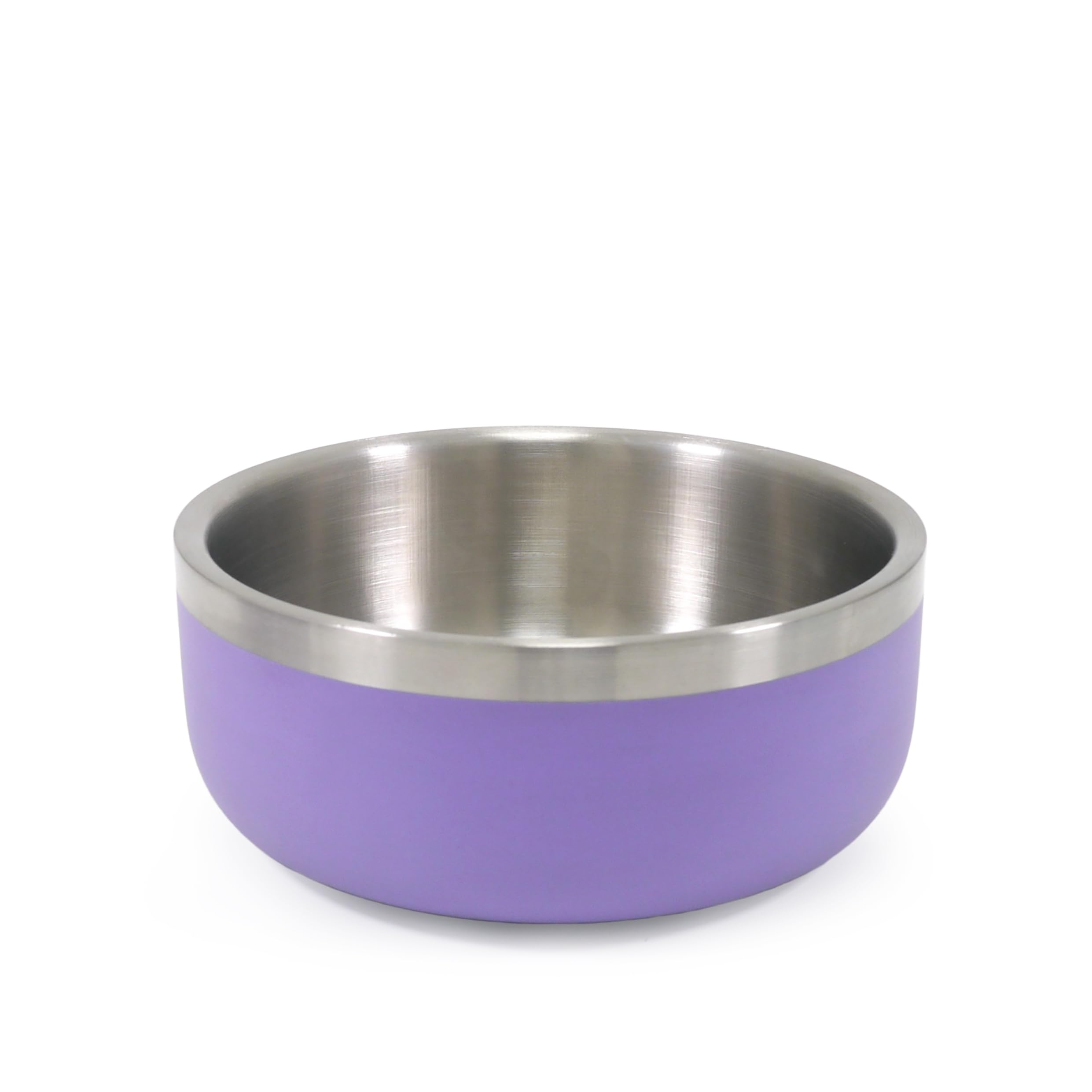 Rosewood Premium Double-Wall Stainless Steel Pet Food Bowl 700ml - Lilac