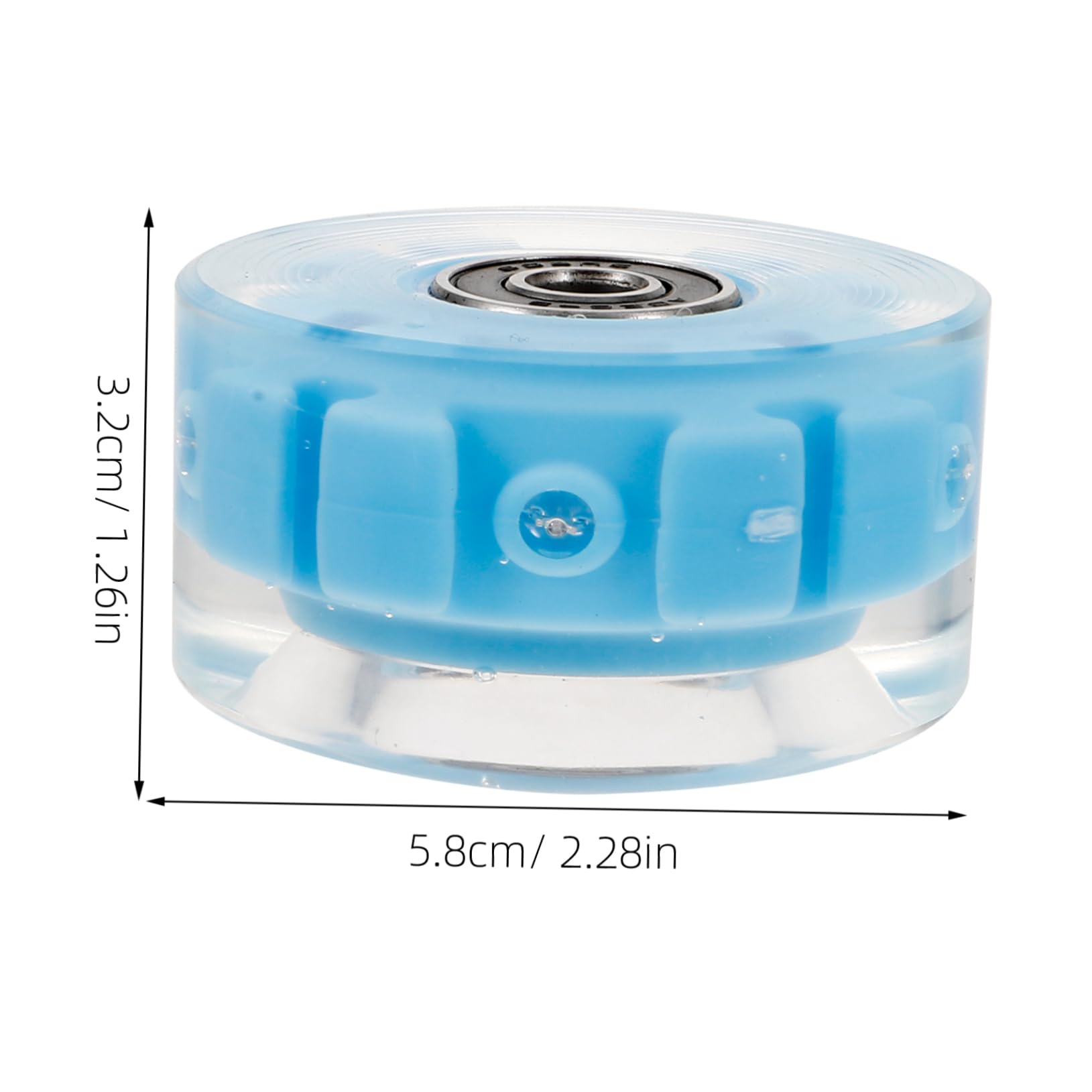 LIOOBO 4pcs Outdoor Roller Skate Wheels with High Precision Bearings and Bright LED Lights Material for Smooth Skating Experience for Indoor and Outdoor Use