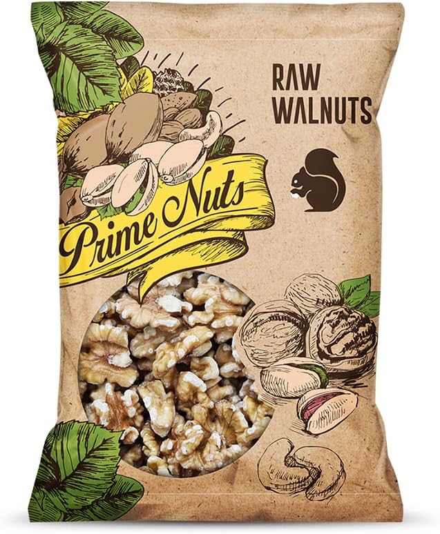 Prime Nuts Raw Walnuts | 150 gm | Rich in Omega-3s & Health Promoting Bacteria | High in Protein & Antioxidants | Dietary Fibre | Healthy Immune System | Healthy Ready-to-Eat Snacks