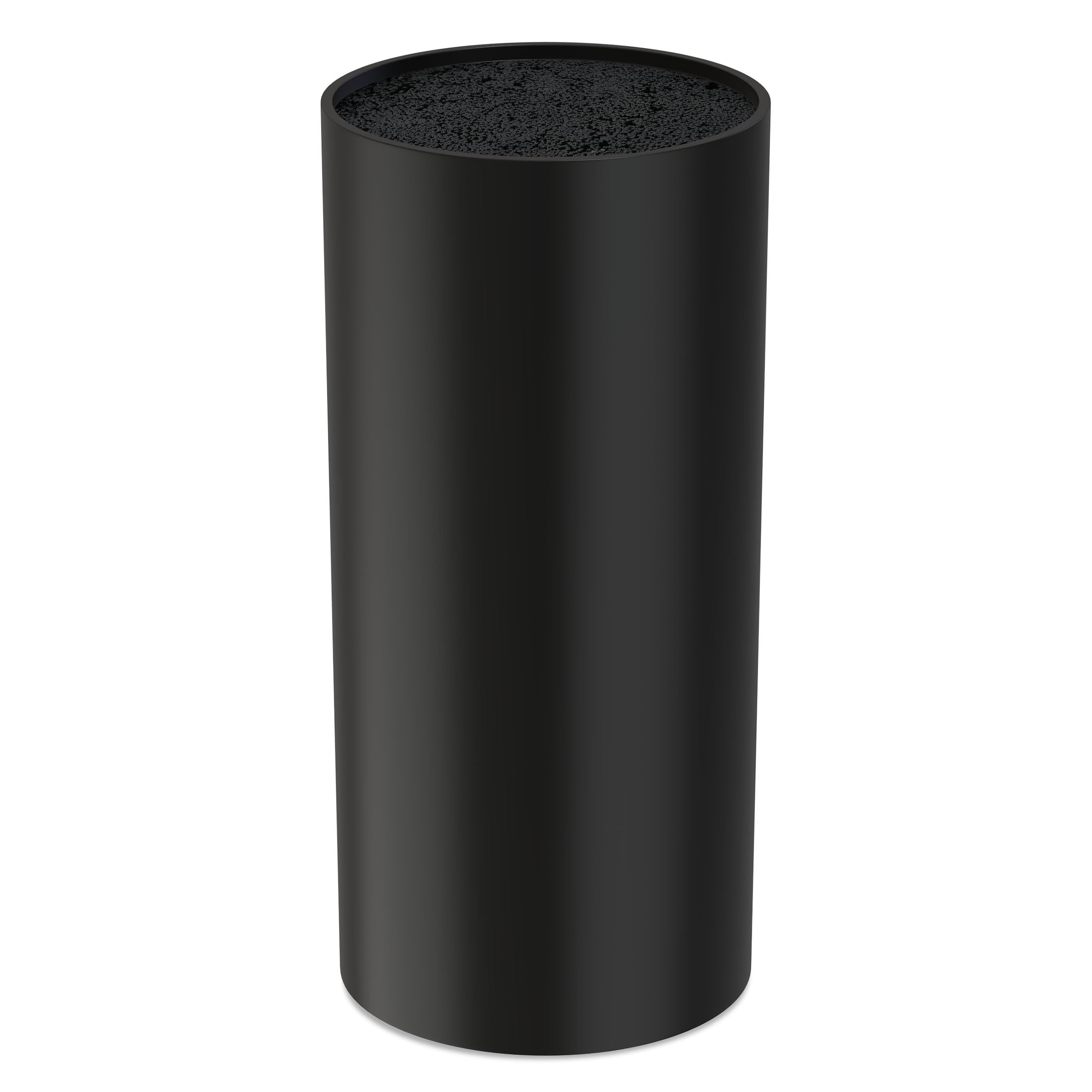 Porte Couteau, Bloc Couteaux Cuisine Vides, Universel Range Couteaux de Cuisine avec Lattes Flexibles, sans Couteaux, Noir