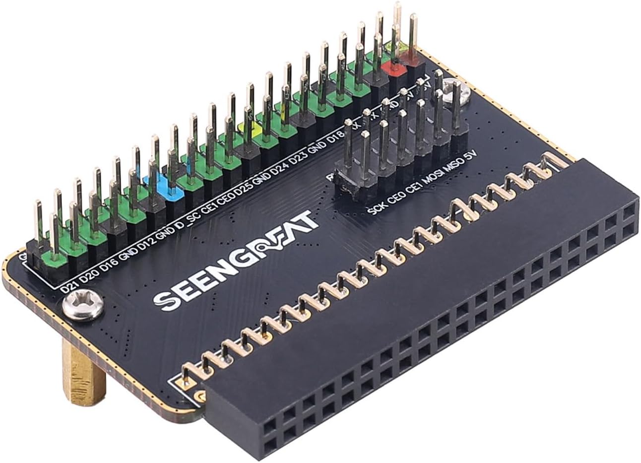 40-Pin GPIO Expansion Board for Raspberry Pi X00, 40Pin Breakout, Easy Sensor & Module Wiring, Compact Stacking Header Adapter