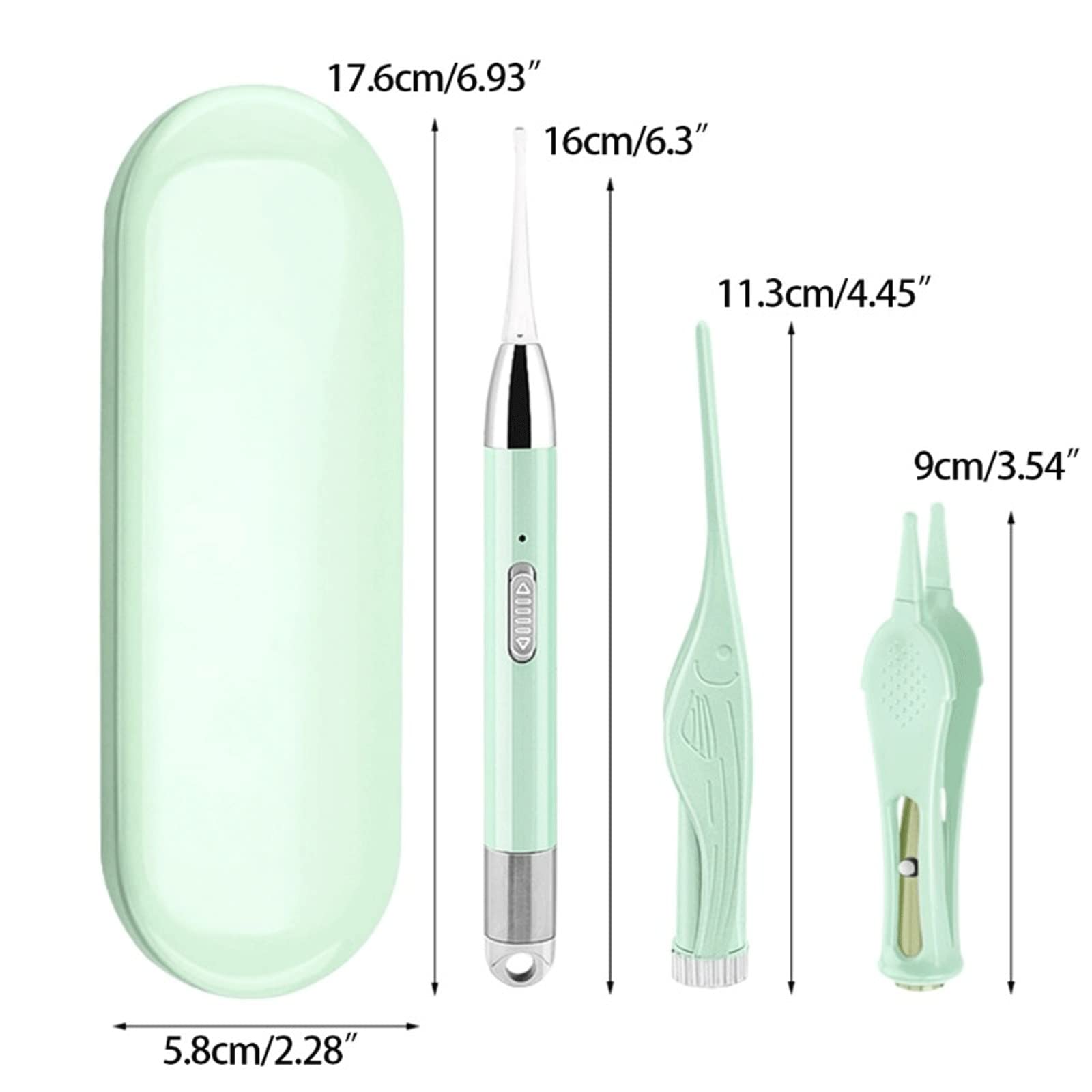 Produits d'élimination du cérumen, Cure-Oreilles, Outils d'élimination du cérumen avec lumière LED, cuillère auriculaire, pincettes, nettoy