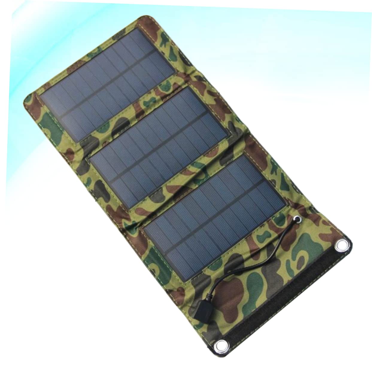 Veemoon Solar Powered Power Bank 5w USB Output Solar Charger Portable for Camping Phone Charger Energy Efficient