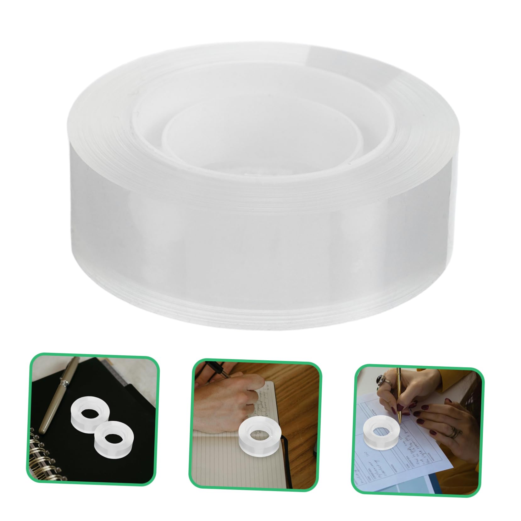 Nastro Adesivo Trasparente 48 Pezzi, Ricarica per Dispenser | Festa Scuola Decor, Uso Quotidiano, Correzione senza Sforzo, Formato Portatile per Studenti e Ufficio
