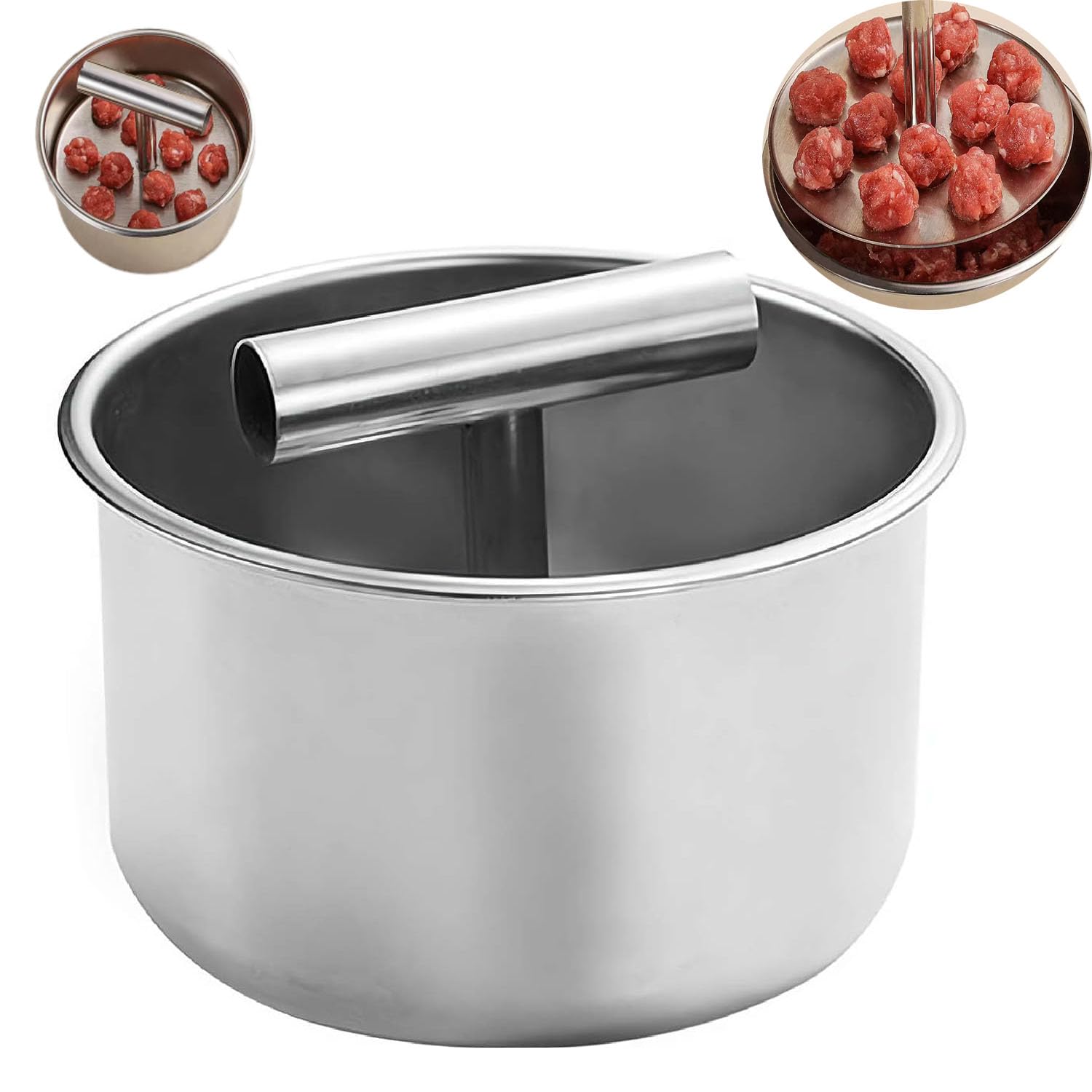 Stainless Steel Meatball Maker - Make 12 Perfect Meatballs At Once | Kitchen Cooking Gadget For Meat, Dough & Rice Balls