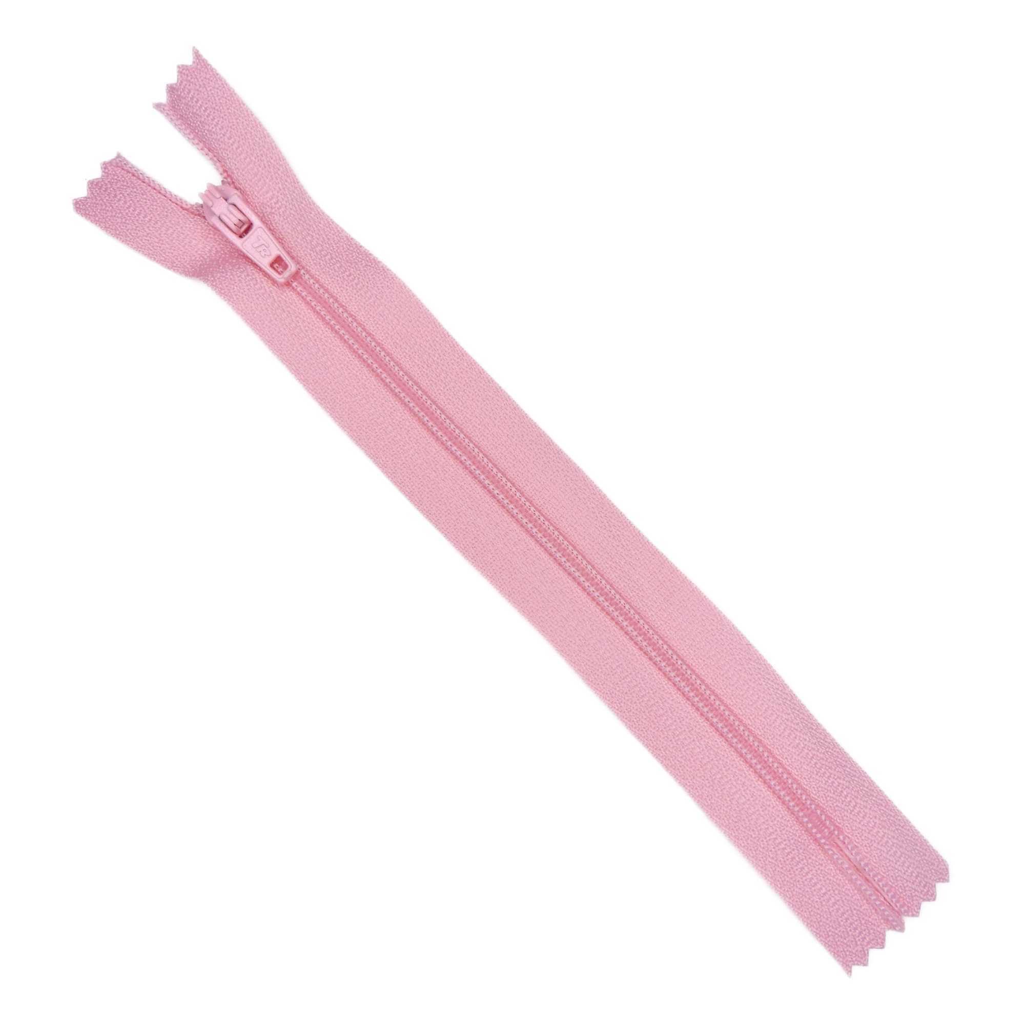 18cm 7 Inch Closed End Zip Nylon No3 Autolock 55 Colour Buy 1 Or 2 Zippers 456D, 0133 Candy Pink, 2