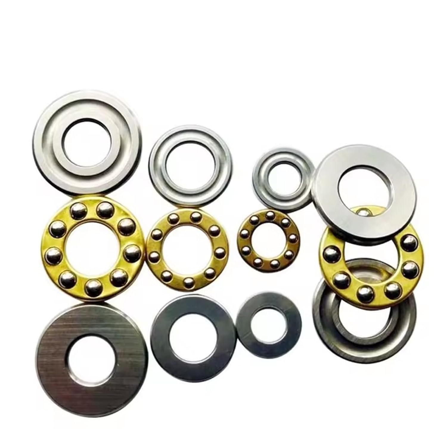 F4-10M Thrust Ball Bearing - [4mm x 10mm x 4mm] Chrome Steel Miniature Thrust Bearing with Washer for Machine Tool Use 10pcs