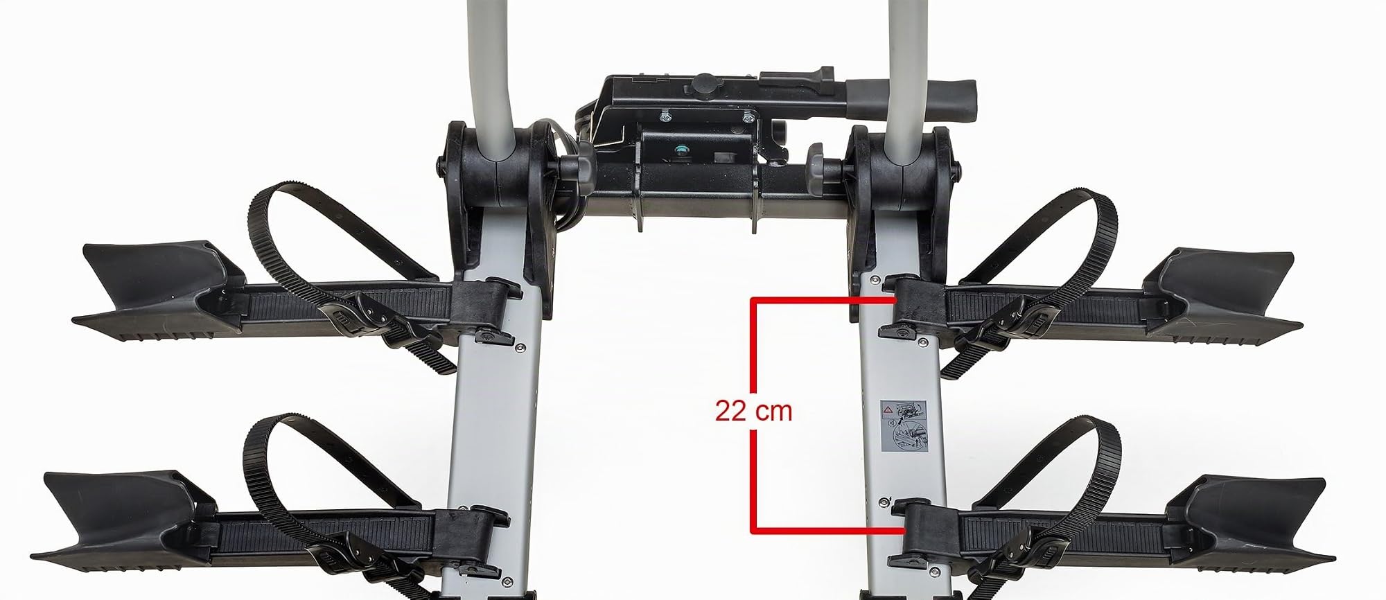 Westfalia Porte-vélos Bikelander pour Attelages | Porte-vélos sur Attelage pour 3 Vélos | Adapté aux Vélos Électriques| Repliable | Feux Hybrides à LED