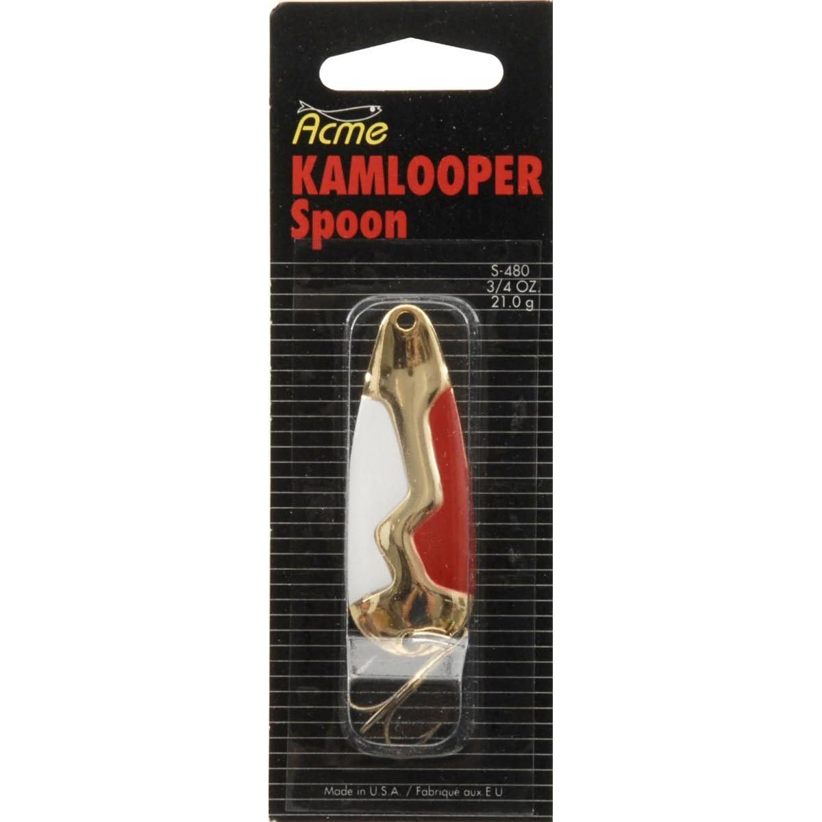 Tackle Kamlooper 3/4Oz Red White Gold
